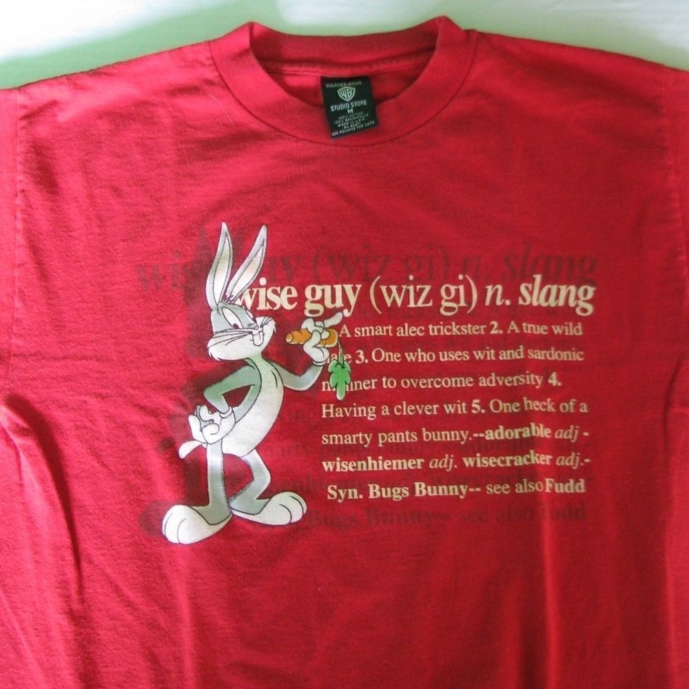 Vintage Bugs Bunny Wise Guy T-Shirt, M